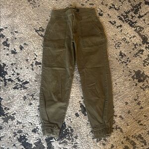 Express Olive Cargo Men's Pants